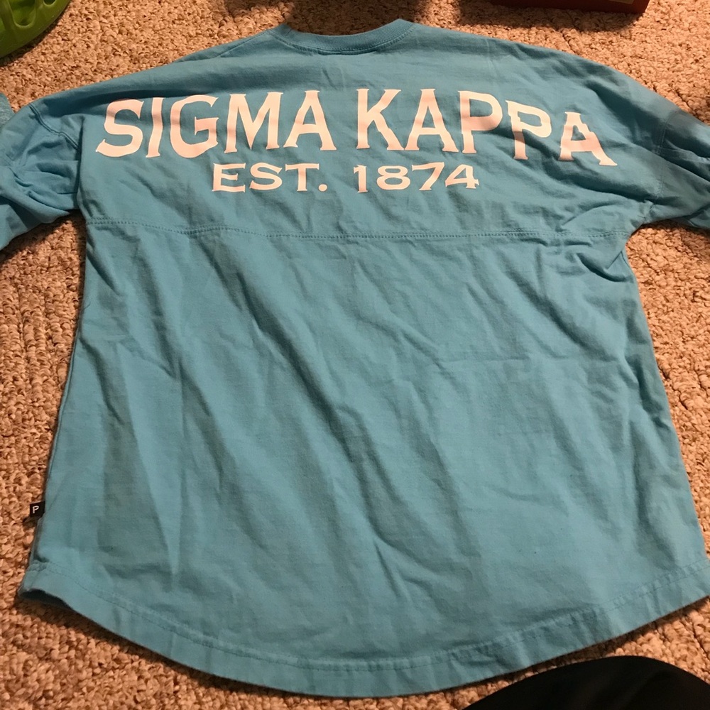 Sigma Kappa spirit jersey with monogram